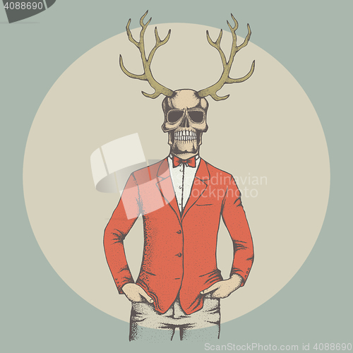 Image of Vector skull illustration