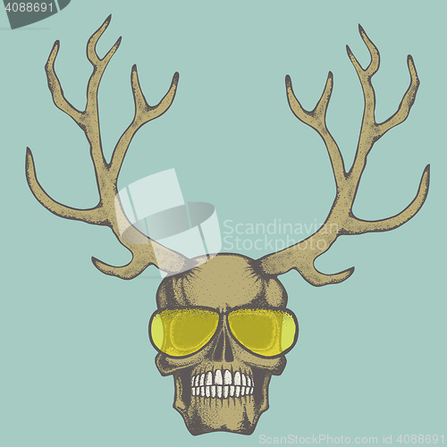 Image of Vector skull illustration