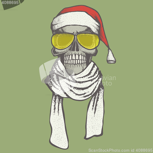 Image of Vector skull illustration
