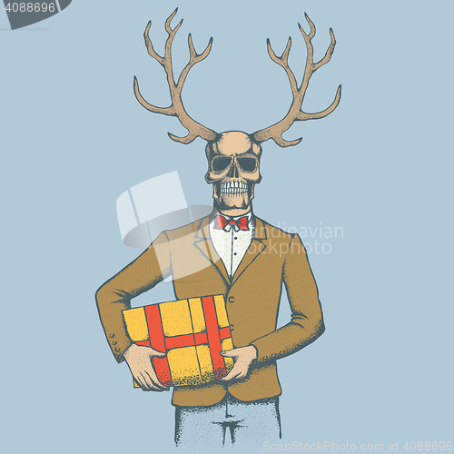 Image of Vector skull illustration