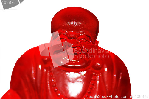 Image of Red Glass Buddha