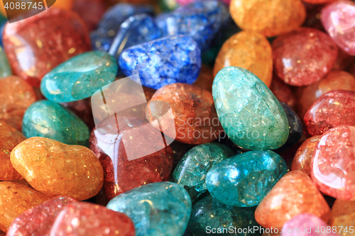 Image of natural color gems background 