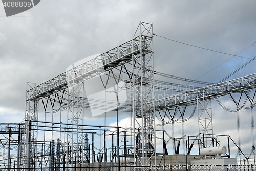 Image of High voltage electric station