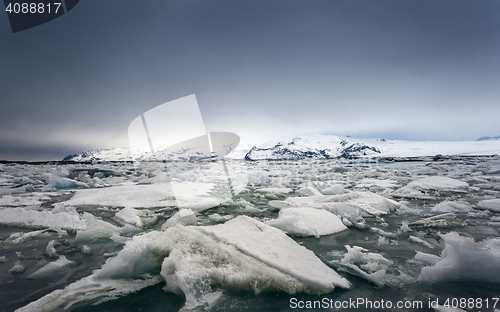 Image of Icebergs at glacier lagoon 