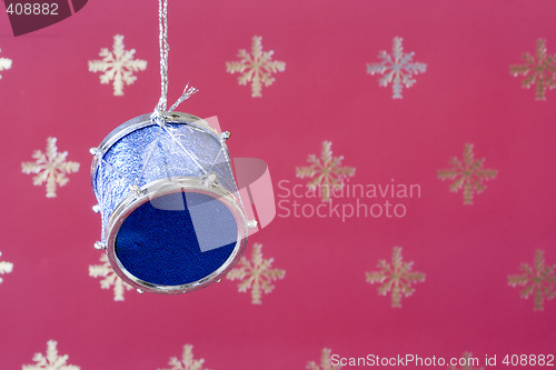 Image of Christmas drum background (selective and soft focus)