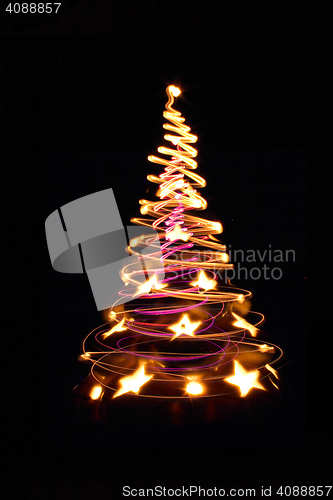 Image of color christmas tree 