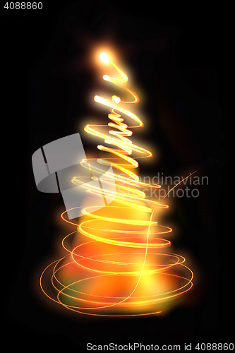 Image of color christmas tree 