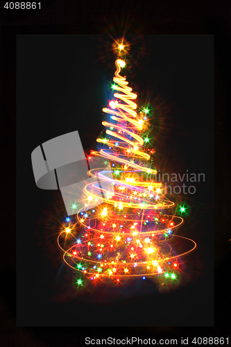 Image of color christmas tree 