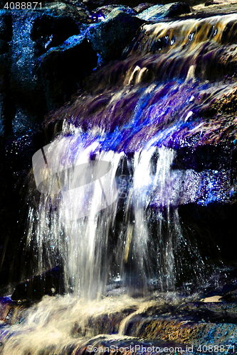 Image of blue magical waterfalls 