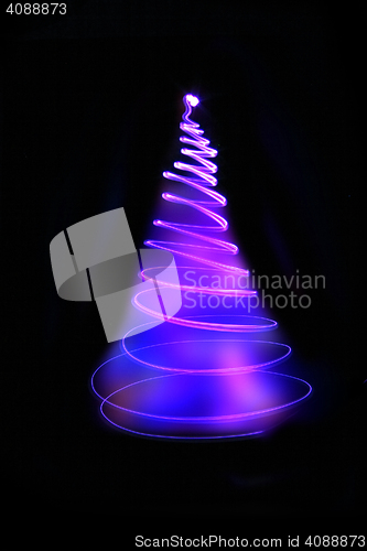 Image of color christmas tree 