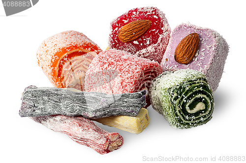 Image of Big pile of Turkish Delight with nuts