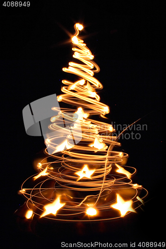 Image of color christmas tree 