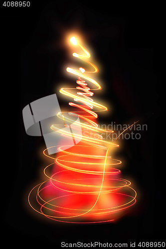 Image of color christmas tree 