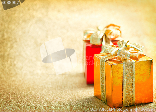 Image of presents and hearts