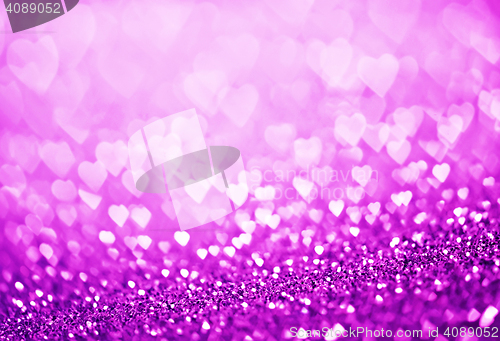 Image of heart bokeh