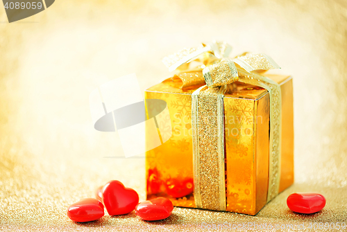 Image of presents and hearts