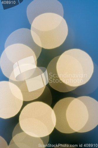 Image of Out of focus christmas tree lights