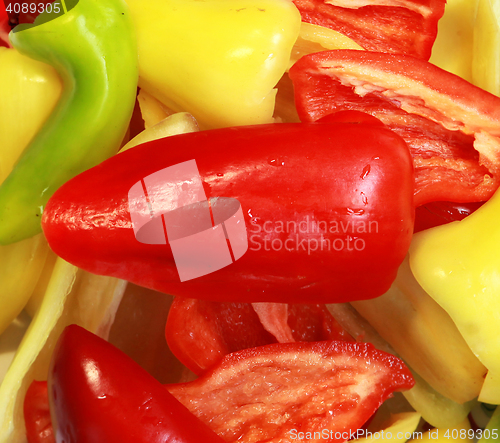 Image of bell peppers background 
