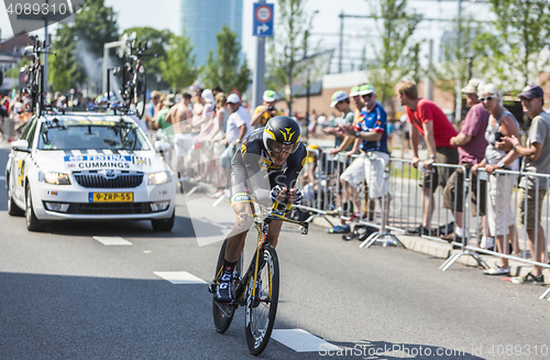 Image of The Cyclist Steve Cummings - Tour de France 2015