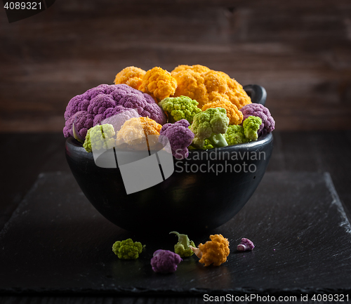 Image of Assortment of organic cauliflower 