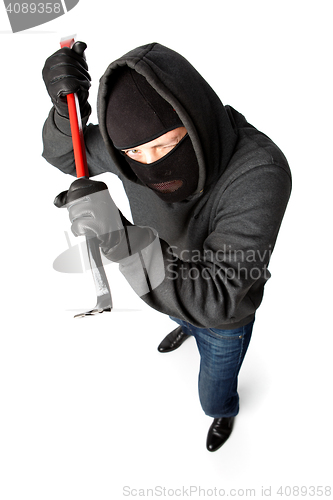 Image of Burglar with red lock pick