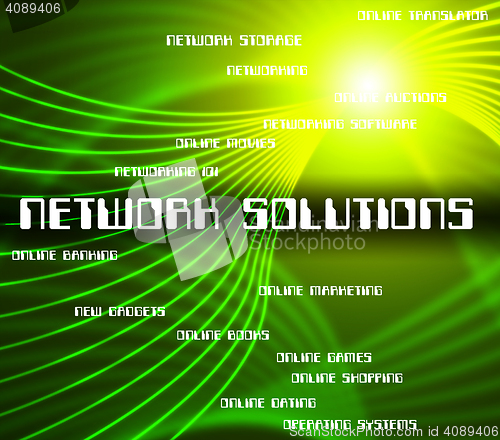 Image of Network Solutions Represents Global Communications And Communica