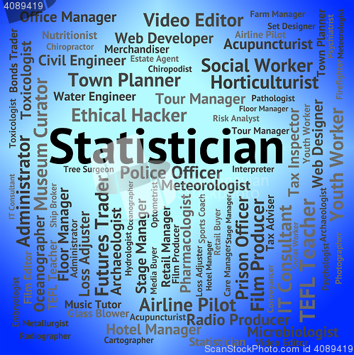 Image of Statistician Job Indicates Analyst Stats And Hiring