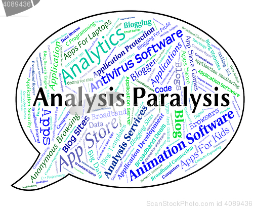 Image of Analysis Paralysis Shows Data Analytics And Numbness