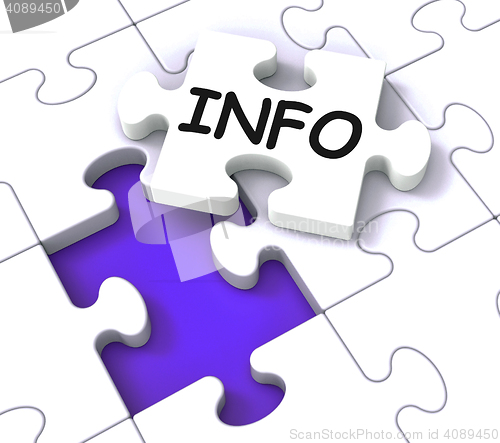 Image of Info Puzzle Shows Information And Knowledge
