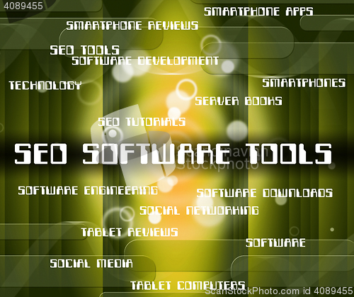 Image of Seo Software Tools Indicates Optimizing Websites And Optimizatio