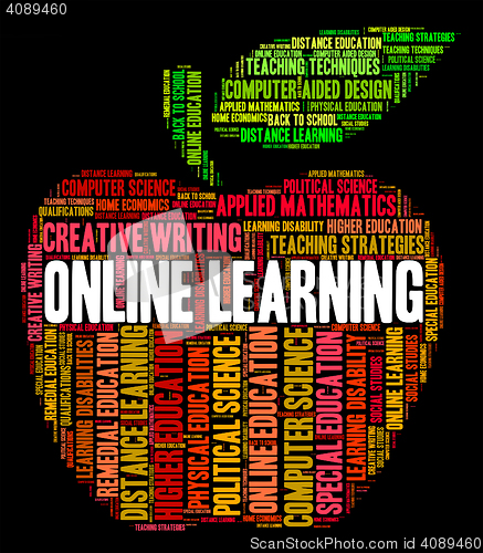 Image of Online Learning Shows World Wide Web And College