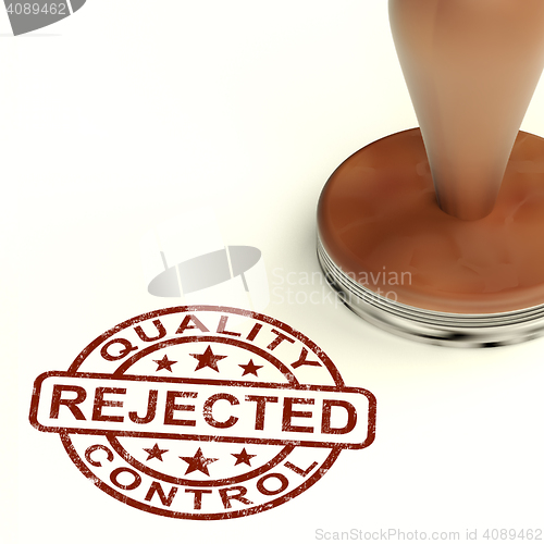 Image of Rejected Stamp Showing Rejection Denied Or Refusal