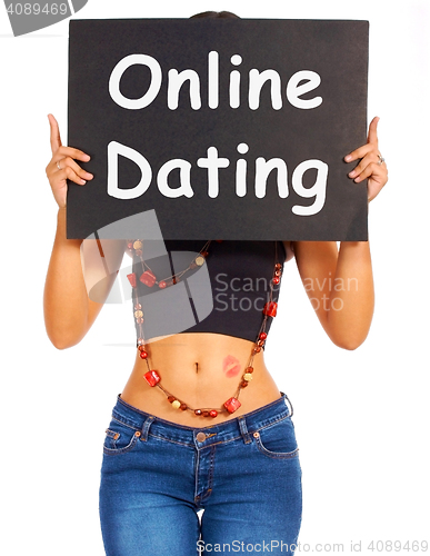 Image of Online Dating Board Showing Web Romance