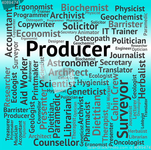 Image of Producer Job Shows Employment Occupations And Production