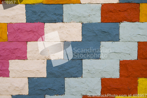 Image of Colorful wall pattern