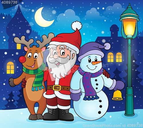Image of Christmas characters theme image 2