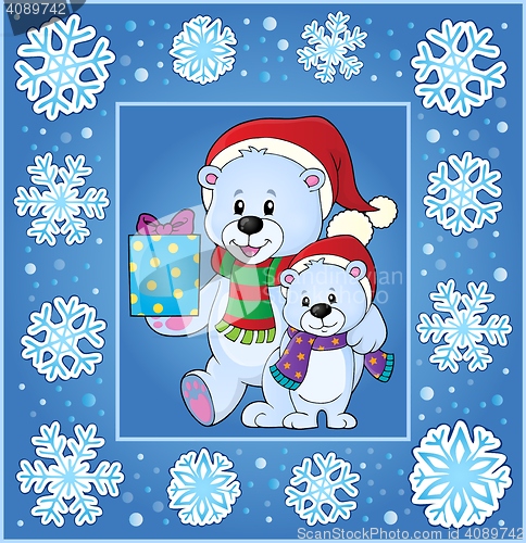 Image of Christmas thematics greeting card 1