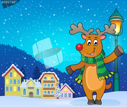 Image of Stylized Christmas deer theme image 3