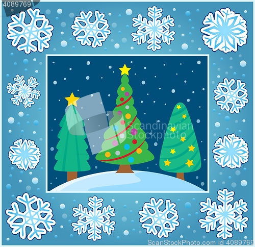 Image of Christmas composition greeting card 6