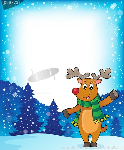 Image of Stylized Christmas deer theme image 2