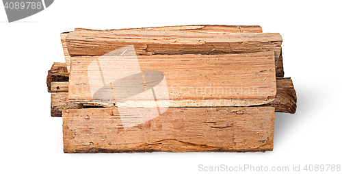 Image of Stack of firewood side view