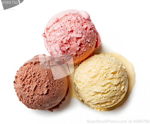 Image of various ice cream balls