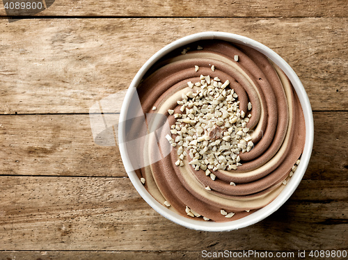 Image of chocolate and peanut ice cream