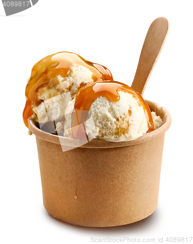 Image of caramel ice cream