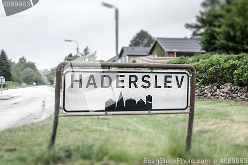 Image of City sign of Haderslev