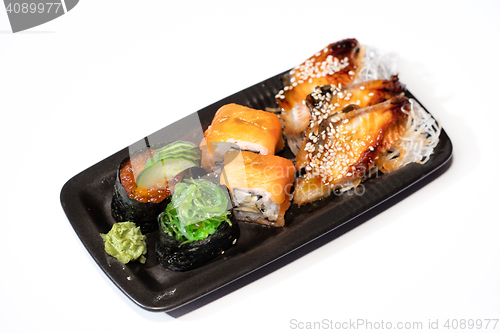 Image of Japanese Sushi On A Table