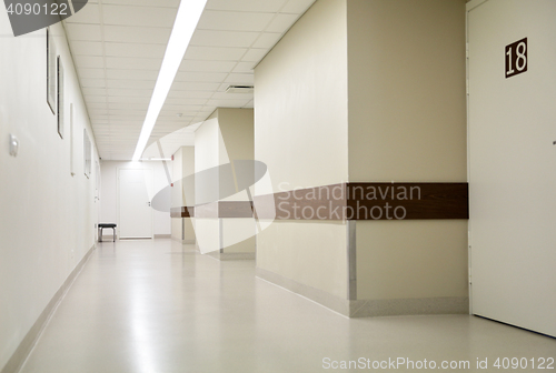 Image of empty hospital corridor