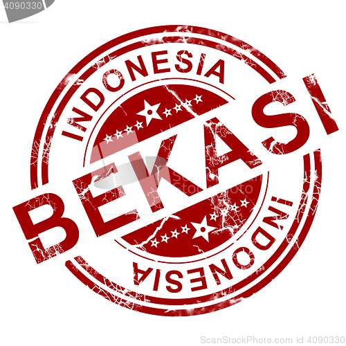 Image of Red Bekasi stamp 