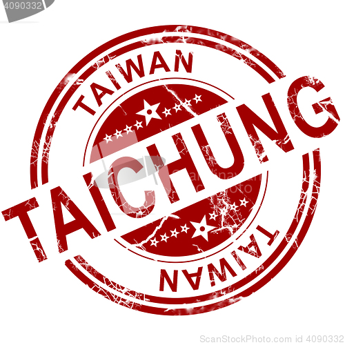 Image of Red Taichung stamp 