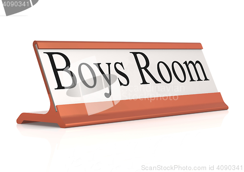 Image of Boys Room table tag